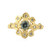 One-Of-A-Kind Teal Sapphire with Gurdian Diamond Star Ring, Momocreatura, tomfoolery