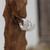 Chunky Lichen Silver Hoops
