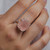 Morganite Cushion Cut Talon Claw Ring, Palette - By tf, tomfoolery