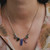 Cluster Tanzanite and Tourmaline Drop Necklace, Palette - By tf, tomfoolery