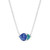 Duo Tanzanite and Tourmaline Pendant, Palette - By tf, tomfoolery