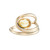 Yellow Sapphire Wave Ring, Skomer Studio by Daisy Simpson, tomfoolery London