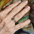 Skinny Salt and Pepper Diamond Oak Solitaire Ring, Issy White, tomfoolery