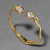 Asterales Crystal Capped Hinge Cuff Bracelet, Alexis Bittar, tomfoolery