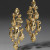 Brut Gold Large Mosaic Earrings, Alexis Bittar, tomfoolery