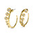 Asterales Modernist Hoop Earrings, Alexis Bittar, tomfoolery