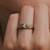 Faceted Natural Yellow Diamond Ring, Muse - By tf, tomfoolery