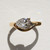 Pear Cut Lab Diamond Curved Ring, Diamonds - By tf, tomfoolery
