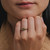 Green Step Cut Lab Diamond Faceted Signet Ring, Diamonds - By tf, tomfoolery