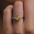 TRIO Natural Champagne Diamond Three Stone Ring