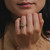 TRIO Natural Champagne Diamond Three Stone Ring, Infinite - By tf, tomfoolery