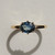 SOLO Oval East-West Teal Sapphire Ring, Infinite - By - tf, tomfoolery