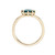 SOLO Oval East-West Teal Sapphire Ring, Infinite - By - tf, tomfoolery