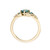 Cluster Oval Teal Sapphire & Diamond Ring