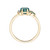 Cluster Mint Teal Sapphire & Diamond Ring, Infinite - By tf, tomfoolery