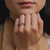 Cluster Blush Sapphire & Champagne Diamond Ring, Infinite - By tf, tomfoolery