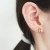Small Con Diamond Earrings, Januka, tomfoolery London