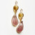 Glass Teardrop Bicolour Earrings Mushroom Purple, Loulou de la Falaise, tomfoolery