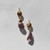 Glass Teardrop Bicolour Earrings Mushroom Purple, Loulou de la Falaise, tomfoolery