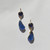 Glass Teardrop Bicolour Earrings Royal Blue, Loulou de la Falaise, tomfoolery