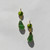 Glass Teardrop Bicolour Earrings Green, Loulou de la Falaise, tomfoolery