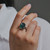 Rectangular Boulder Opal Ring, OPAL, tomfoolery