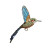 Tropical Hummingbird Brooch, Trovelore, Tomfoolery London