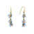 Forget-Me-Not Triple Drop Earrings, Michael Michaud, tomfoolery