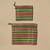 Pouch Set in Burnt Orange & Green, Market, tomfoolery