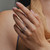 One-Of-A-Kind Pink Champagne Sapphire & Diamond Ring, Ceremonial - By tf, tomfoolery