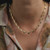 Abstract Ginkgo Leaf Silver & Gold Necklace, Eva Stone, tomfoolery