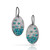 Small Pixelated Turquoise Earrings, Heather Guidero, tomfoolery