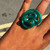 Brilliant Zig Ring in Transparent Green, Samuel Coraux, tomfoolery