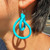 New York Drop Earrings in Transparent Green, Samuel Coraux, tomfoolery