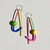 Rainbow P Earrings, Samuel Coraux, tomfoolery