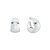 Silver Dome Taper Hoops, Sterling - By tf, tomfoolery