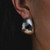 Silver Dome Taper Hoops, Sterling - By tf, tomfoolery