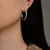 Skinny London Plane Hoops, Issy White, tomfoolery