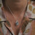 tf Exclusive Silver Silver Apple Fade Pendant, Issy White, tomfoolery