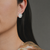 tf Exclusive Silver Apple Studs, Issy White, tomfoolery
