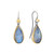 Teardrop Fold Moonstone Drop Earrings, Austin Titus, tomfoolery