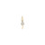 Flicker Diamond Wave Stud, metier by tomfoolery, tomfoolery