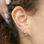 AZ Duo Oval Stud, metier by tomfoolery, tomfoolery