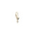 Mini AZ Trillion Gemstone & Diamond Drop Earring, metier by tomfoolery, tomfoolery