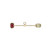 Palladio Dark Pink Tourmaline & Lemon Quartz T-Bar, metier by tomfoolery, tomfoolery