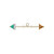 AZ Prism Emerald, White Topaz & Citrine T-Bar, metier by tomfoolery, tomfoolery