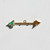 AZ Prism Emerald, White Topaz & Citrine T-Bar, metier by tomfoolery, tomfoolery