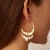 Crescent White Pearl & Gold Hoop Earrings, Chan Luu, tomfoolery