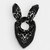 Wool & Silk Scarf Bandana Black, Maison Lecomte Flament, tomfoolery