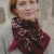 Wool & Silk Scarf Bandana Bordeaux Red, Maison Lecomte Flament, tomfoolery